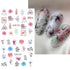 12PCS Flower Nail Art Stickers Decals Flower Water Transfer Nail Decals Spring Flowers Leaves Graffiti Nails Transfer Sliders Flower Nail Stickers...