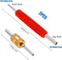 Mtsooning 102PCS Air Conditioning Valve Core Accessories Kit, AC R12 R134A Refrigeration Tire Valve Stem Cores & Removal Installer Tool, R134A Val...