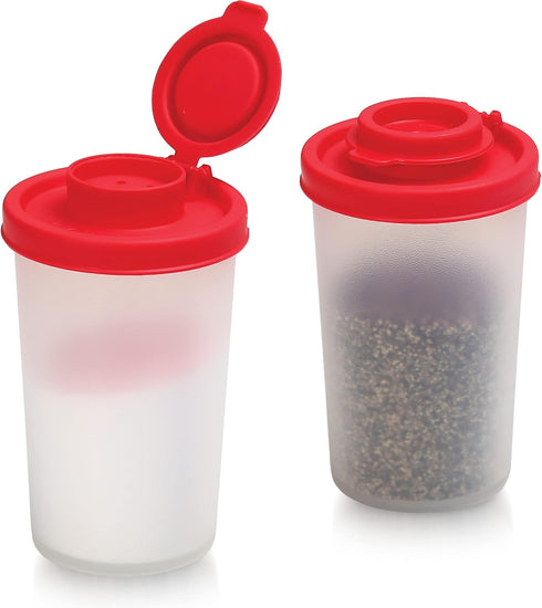 SIGNORAWARE Salt and Pepper Shakers Moisture Proof Set of 2 Large Salt Shaker to go Camping Picnic Outdoors Kitchen Lunch Boxes Travel Spice Set C...