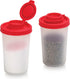 SIGNORAWARE Salt and Pepper Shakers Moisture Proof Set of 2 Large Salt Shaker to go Camping Picnic Outdoors Kitchen Lunch Boxes Travel Spice Set C...