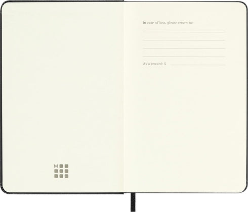 Moleskine Classic Notebook, Hard Cover, Pocket (3.5" x 5.5") Plain/Blank, Black, 192 Pages...