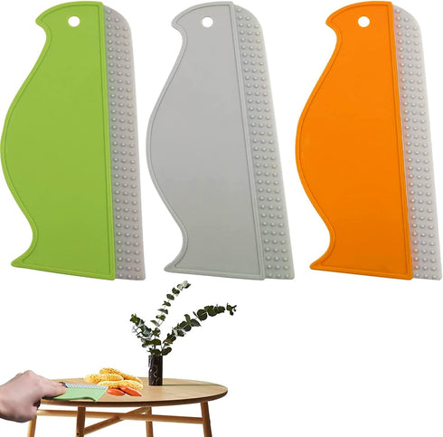 3 Pack Silicone Glass Shower Squeegee, Mirror Cleaner Kitchen Sink Cleaner for Glass Doors Window Cleaning and Mirror Squeegee...