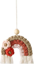 Rainbow Charm Decoration with Lovely Daisy for Home Office Car Interior, Hanging Air Freshener Essential Oil Diffusers (Red)...