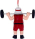 Kurt S. Adler Santa Weightlifter Ornament A1861 New, Christmas...