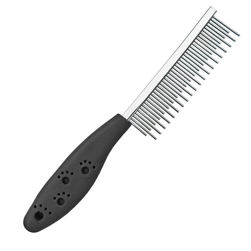 Dog or Cat Comb Grooming with Short and Long Teeth Dematting Knots Tangles Remover Combs Detangler Tool Suitable for Dogs Cats Poodle HorseStainle...