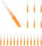 Shower Nozzle Cleaning Brush Small Portable Plastic Gap Hole Anti-Clogging Brushes Computer Keyboard Cleaning20Pack(Orange)...