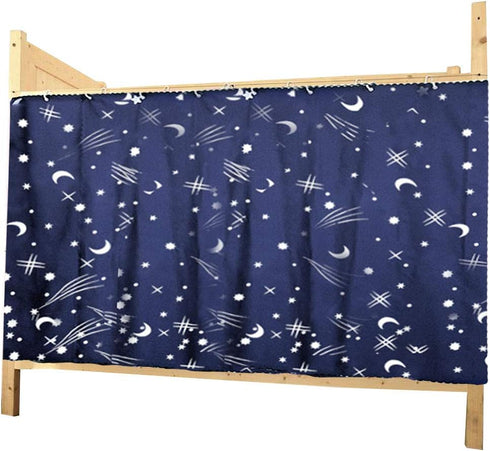 CLARA Single Sleeper Bunk Bed Curtain College Student Dorm Bed Canopy Bedding Tent Blackout Mosquito Nets Bedding Curtain Dark Blue(1 Panel, 59.1×...