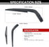 Rear Windshield Wiper Arm Blade for Do-dge Journey 2009-2018, Scion XA 2004-2006# 68040371AA, Back Window Wiper Set...