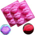 2 Pack Hot Lips Soap Molds, 3D Sexy Red Lips Kisses Collection Silicone Molds Chocolate Candy Bath Bomb Lotion Bar Mould Ice Cube Tray Cupcake Cak...