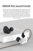 Kinboofi KBEAR KS1 Earphone, HiFi in Ear Monitor, Noise Canceling Earbuds Headphone Dynamic Headset with Detachable 2 Pin Cable (No Mic, Transpare...