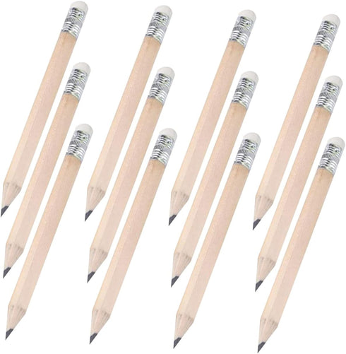 50pcs Short Pencil Pencils Pencils for Preschoolers Drawing Tool Small Golf Pencils Short Pencils Pupil Pencils Erasable Pencils Small Pencil Bass...