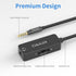 Cubilux 3.5mm TRRS Volume Attenuator Cable, 1/8-inch Headphone Extension Cord with Audio Volume Control, in-Line Volume Controller for Earphones, ...
