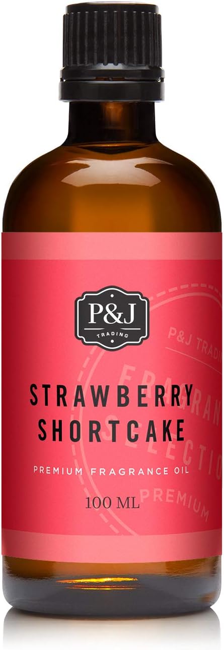 P&J Trading Fragrance Oil | Strawberry Shortcake Oil 100ml - Candle Scents for Candle Making, Freshie Scents, Soap Making Supplies, Diffuser Oil S...