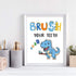 Dinosaur Bathroom Decor, Funny Dinosaur Themed Bathroom Inspirational Quotes Art Print Humorous Quotes Painting, Set of 4 (8”X10”), Unframed...