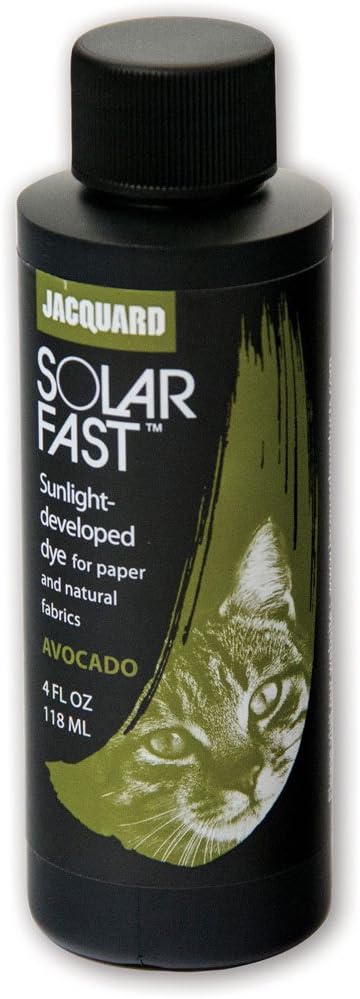 Jacquard SolarFast Dye - 8oz - Avocado - Create Remarkably Detailed Photographs, Photograms, and Shadow-Prints on Paper or Fabric - Made in USA...