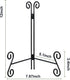 Easel Stand, 12 Inch Plate Stand, 1 Pack Metal Plate Holder for Display, Iron Plate Stands for Picture Frame Record Album Collectibles...