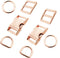 Bytiyar Metal Bukles Sets(8 pcs), Quick Side Release Buckles+Tri-Glide Clips+D&O Rings Assorted Sewing Fasteners Kits DIY Accessories for Webbing ...