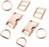 Bytiyar Metal Bukles Sets(8 pcs), Quick Side Release Buckles+Tri-Glide Clips+D&O Rings Assorted Sewing Fasteners Kits DIY Accessories for Webbing ...
