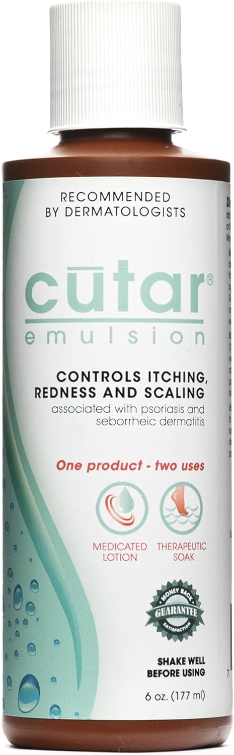 Emulsion Cream - Coal Tar Lotion for Relief from Eczema, Psoriasis, and Dermatitis - Helps Soothe Itchy Flaky Skin, Redness, Dryness, and Inflamma...
