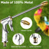 Garden Hose Nozzle Sprayer Heavy Duty Metal Brass Nozzle High Pressure Water Hose Nozzle Adjustable Spray Gun for Watering Plants,Lawn and Patio C...