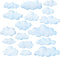 DECOWALL DS-8030 Clouds Kids Wall Stickers Wall Decals Peel and Stick Removable Wall Stickers for Kids Nursery Bedroom Living Room (Small)...