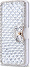 Omio for Galaxy Note 10 Plus Wallet Case Luxury Bling Diamond Card Holder with Stand Feature Sparkle Crystal Bowknot Shockproof Bumper Flip Cover ...