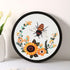 Esffaci Embroidery Starter Kit for Adult Beginner with Bee Flower Pattern Hand Embroidery Set with Embroidery Cloth Hoop Needle Threader Embroider...