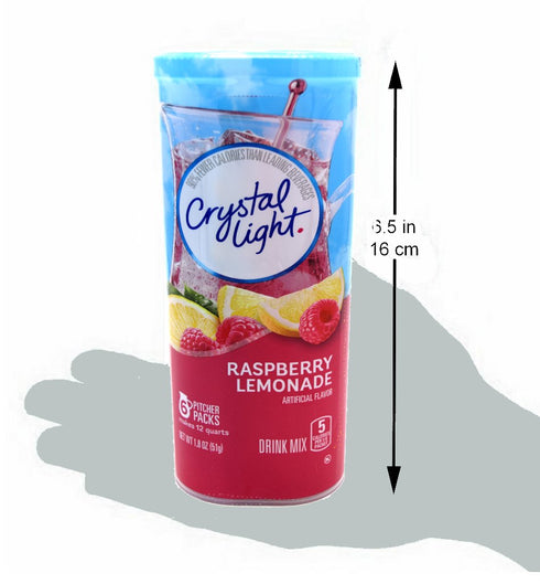 Crystal Light Raspberry Lemonade, 12-Quart 1.8-Ounce Canister (Pack Of 2)...