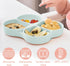 Butterfly Silicone Toddler Plates with Suction, Divided Design Suction Plates for Toddlers Babies, Food Grade Soft Safe BPA-Free Silicone, Dishwas...