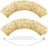 Andaz Press Glitzy Faux Gold Glitter Cupcake Wrapper Decorations, 24-Pack, Not Real Glitter Gold Cupcake Holder Gold Cupcake Wrappers Cupcake Slee...
