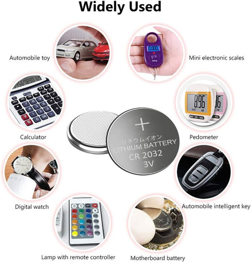 CR2032 3V 2032 Lithium Button Cell Battery (50 Count)...