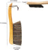 Counter Brush for Furniture Patio Woodworking Drafting Cleaning, Wooden Handle with Horsehair Bristle Bench Brushes, 13 Inches Hand Broom...