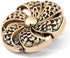 20 pcs Vintage Hollow Scale Pattern Copper Metal Shank Sewing Coat Buttons -25mm -1"...