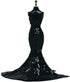 Gorgeous Handmade Doll Dress, Doll Clothes Evening Gown with Sequin Fashion Show, Wedding Party Outfits for 11.5 inch Doll Accessories (Black)...