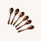 Wooden Spoons 6 Pcs Set Beechwood Honey Spoons for Tea Non Stick Kitchen Cookware Wooden Utensils Natural Wood Spoons for Honey, Coffee, Salad Ser...