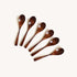Wooden Spoons 6 Pcs Set Beechwood Honey Spoons for Tea Non Stick Kitchen Cookware Wooden Utensils Natural Wood Spoons for Honey, Coffee, Salad Ser...