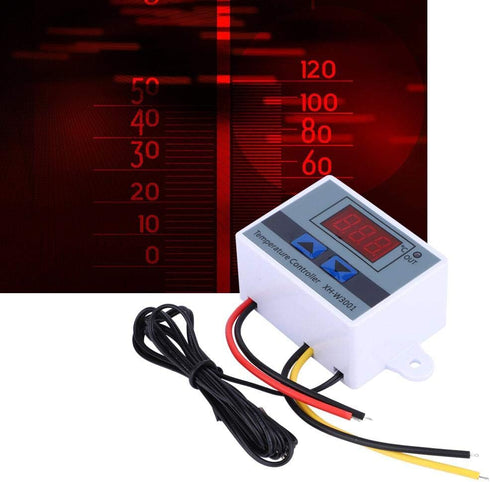 Temperature Controller, DC 12V 120W with Sensitive Sensor Probe for Temperature Control Digital Thermostat Switch...