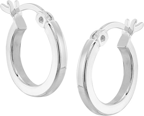 Silpada 'Squared Off' Hoop Earrings in Sterling Silver...