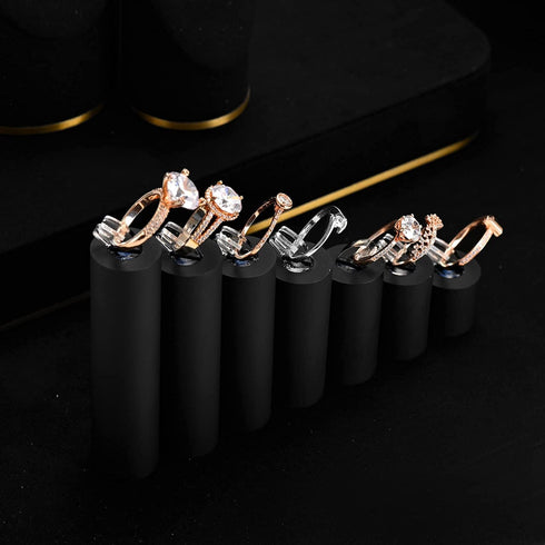 Oirlv Acrylic Jewelry Display Stand Ring Showcase Display Holder (7 PCS Rings Stand)...