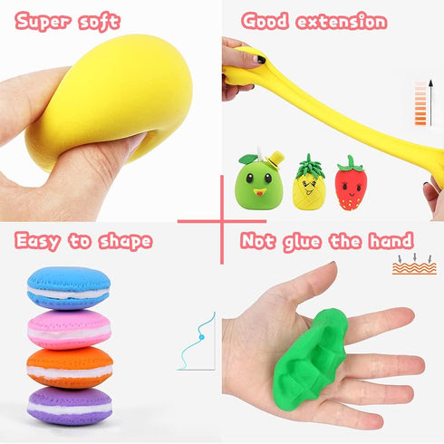 36 Colors Air Dry Clay,Magic Modeling Clay with Tools,Ultra Light DIY Modeling Clay for Kids,Children,DIY Crafts,Creative Art Crafts...