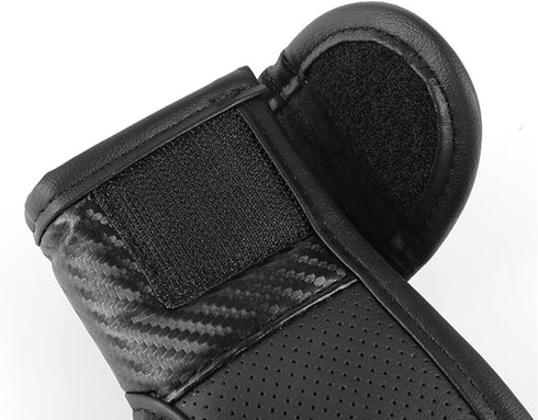 Leather Auto Gear Shift Knob Cover Auto Shift Gear Pad Car Knob Gear Stick Protector Universal Vehicle Decor Accessories (A-Black)...