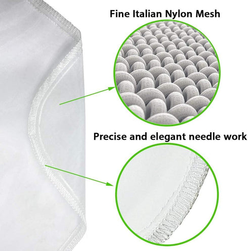 Nut Milk Bag, Pro Quality Multiple Usage Reusable Food Strainer, Cold Brew Coffee Bag Cheese Cloth, Ultra Fine Nylon Mesh Food Grade for Milk, Jui...