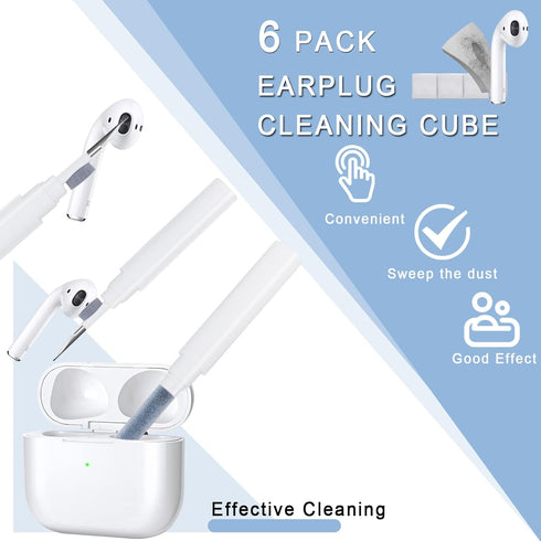 Clear AirPod 2 Case Cover Cleaning Pen 1st Accessories Set Kit, 12in1 Transparent TPU Silicone Protective Case for AirPods 1st/2nd Generation Char...