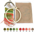 YJGMY Beginner Embroidery Coin Purse kit, Simple Embroidery, Cross Stitch kit Suitable for Beginner Sewing Craft Friend Gift Bag (Cherry)......