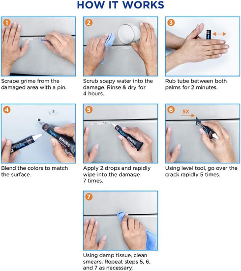 MagicEzy Auto Scratch RepairEzy - (White Kit) Touch Up Paint for Car Scratches and Chip Repairs | All Makes and Models | No Need for Factory Color...