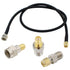 SMA to F Adapter SMA Male to F Type Male 20 inch RG58 Coax Coaxial Extension Cable +3pcs F Type to SMA Male Female Connector for RF Application...