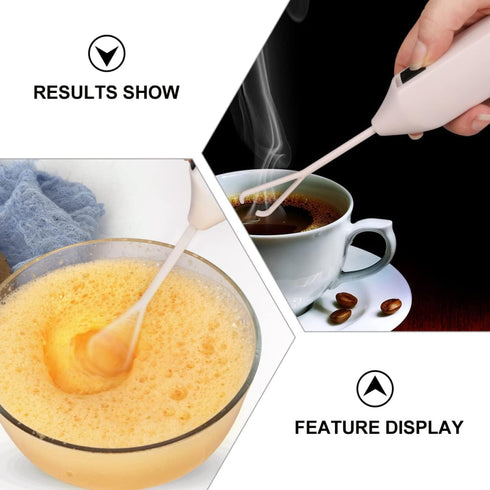 2pcs Electric Egg Baking Mixer Cooking Egg Hand Held Blender Hand Crank Egg Mini Blenders Mixer Electric Mini Whisk Handheld Frother Plastic White...