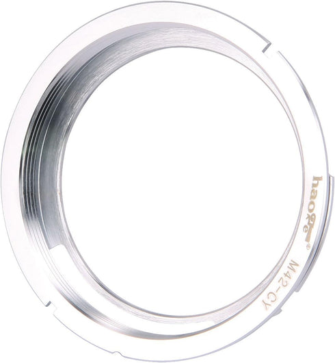 Haoge Manual Lens Mount Adapter for M42 42mm Screw Mount Lens to Contax Yashica CY Mount Camera...