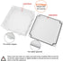 LeMotech ABS Plastic Dustproof Waterproof IP65 Junction Box Universal Electrical Project Enclosure White 7.9 x 7.9 x 3.1 inch (200 x 200 x 80 mm)...