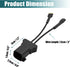 uxcell 2pcs Car Horn Adapter Wiring Harness Pigtail Socket for Ford Mondeo Focus Fiesta Cruze...
